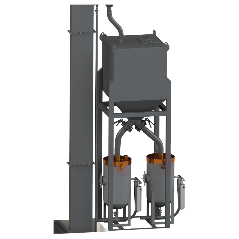 6 Ton Abrasive Storage Hopper » Blast Booths Spray Paint Booths Abrasives Media and Equipment