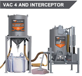 vacuload 4 interceptor package hire blasting media abrasive recovery
