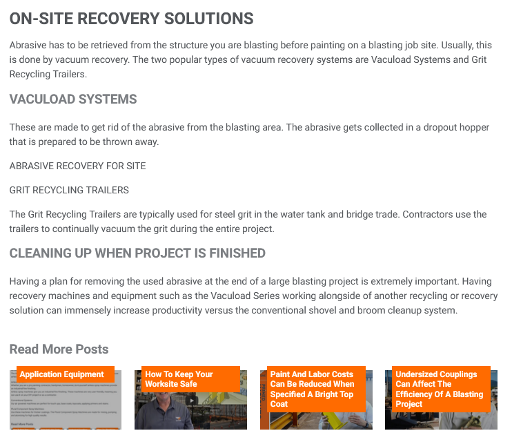 abrasive recovery post info tips