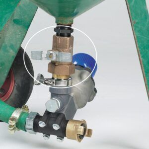 pot mounted union end ball valve connector blast pot