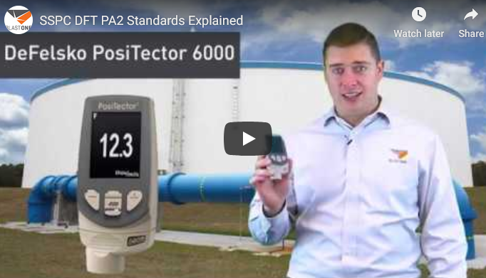 defelsko positector 6000 measuring to the sspc pa2 standard thickness measuring