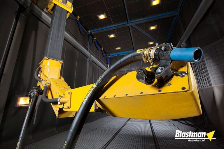 Automated Robotic Sandblasting Equipment Booths » Blast Booths Spray