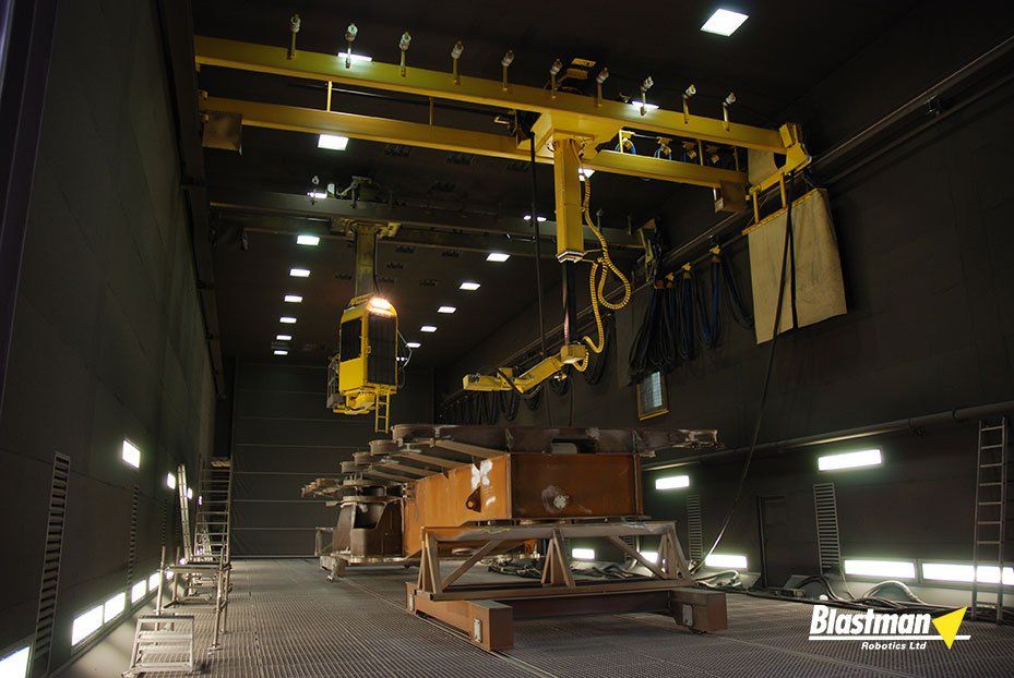 Automated Robotic Sandblasting Equipment Booths » Blast Booths Spray Paint Booths Abrasives