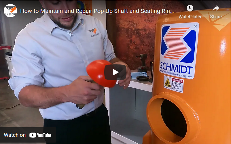 How to Maintain and Repair Pop-Up Shaft and Seating Ring for Schmidt Blast Pot