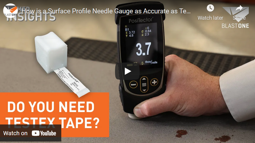Surface Profile Gauge Versus Testex Tape
