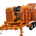 Vecloader 721 trailer mounted abrasive vacuum recovery system