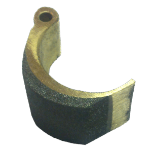 Brake with Lining; Spin-Blast