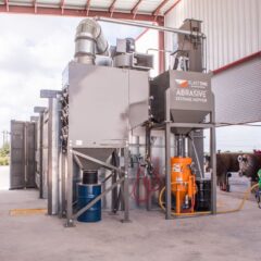 Blast Booth - Exterior with Dust Collector - Tomahawk