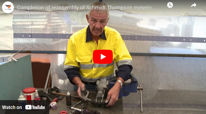 Completion of reassembly of Schmidt Thompson metering valve