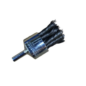 Shaft Mounted Pencil Brush 30mm Crimped Steel Wire 30mm