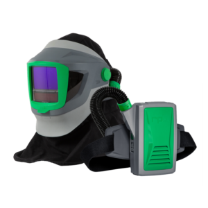RPB Z4 Welding Helmet - Zytec FR Shoulder Cape, PX5 Breathing Air PAPR w/ Spark Arrestor