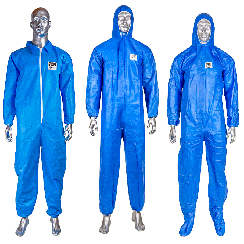 Palmer Safety Blue FR Disposable Coveralls