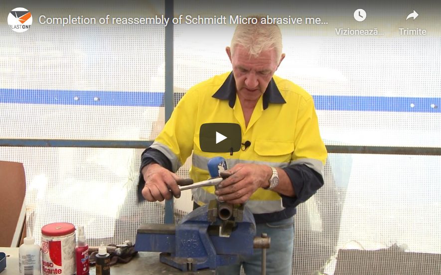 Completion of reassembly of Schmidt Micro abrasive metering valve