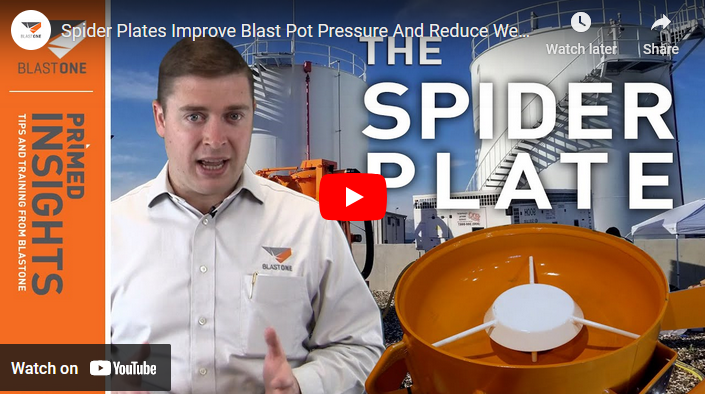 Spider Plates Improve Blast Pot Pressure And Reduce Wear and Tear