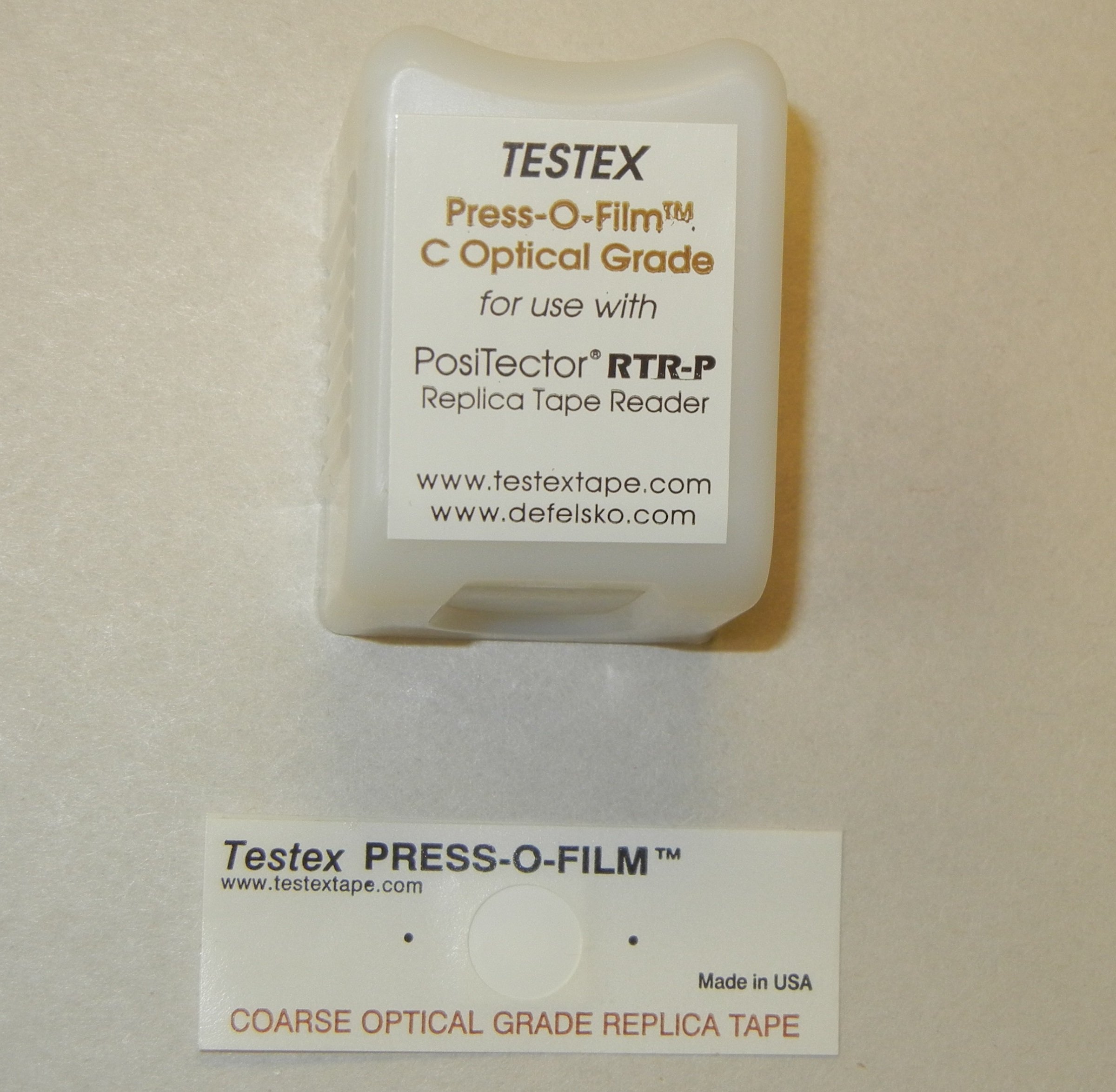 Optical Grade Testex Tape - Coarse 0.8 to 2.5 mils