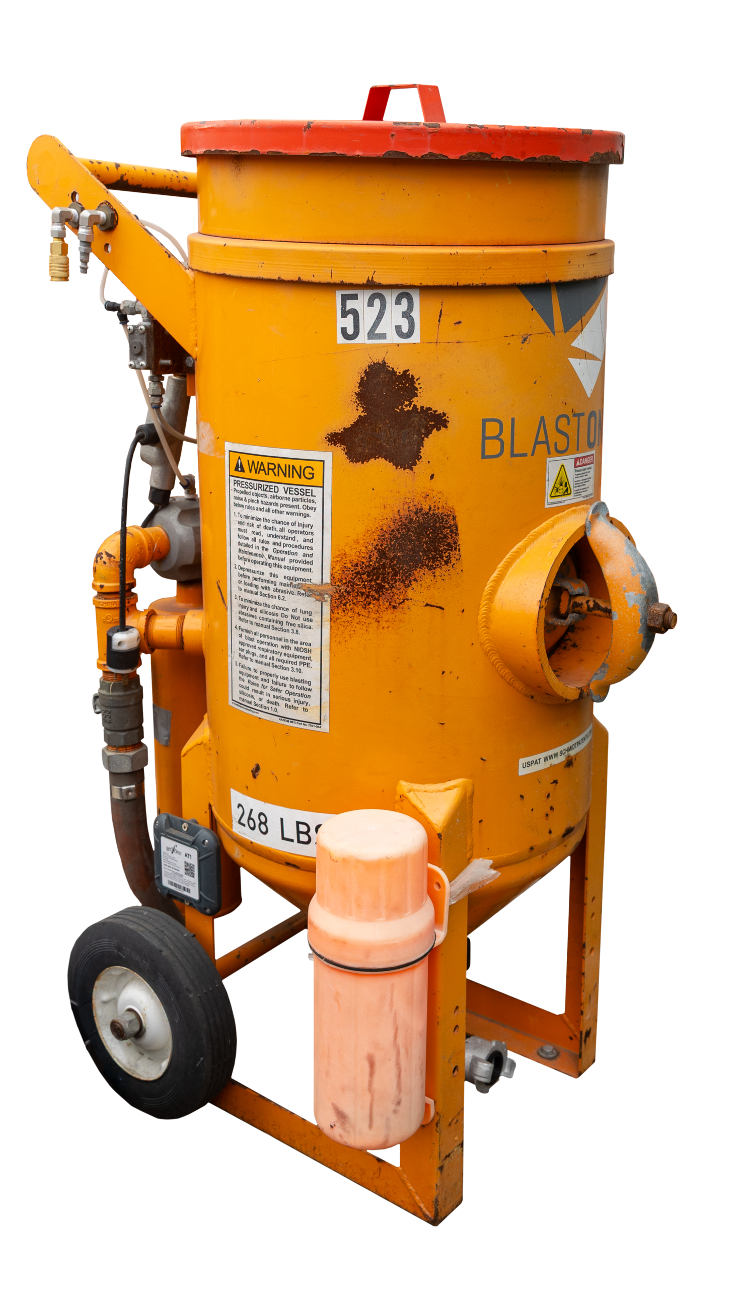 Retired Inventory HIRE523 3.5 cuft Blastpot Pressure Release Pneumatic Electric