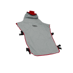 Clemco Apollo 600 Cape, Silver/Gray w/red Inner Collar