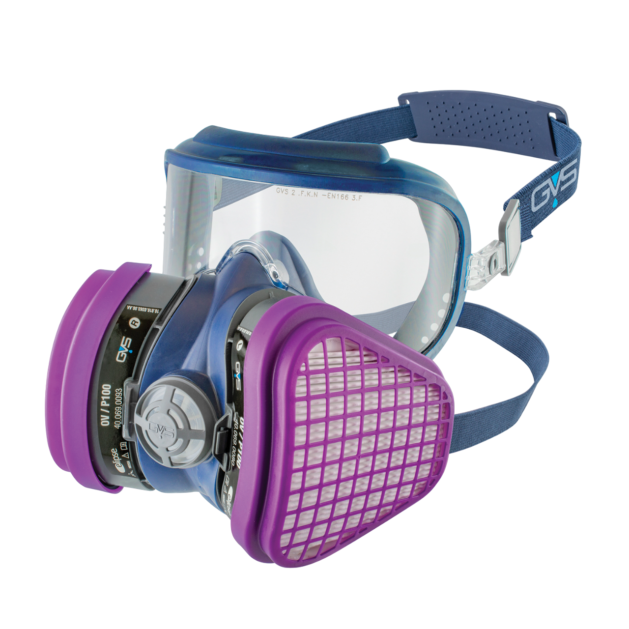 GVS Elipse Integra P100 OV & AG Half Mask Respirator with Goggles